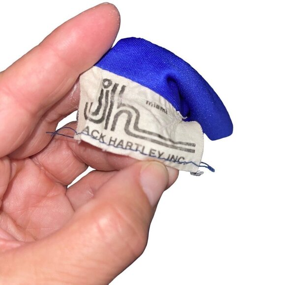 Jack Hartley Inc. Miami Vintage 70s Womens A-Line Dress Size XS Blue Midi Belted - Picture 4 of 13